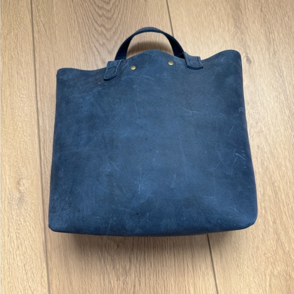 Portland Leather Goods Mini Crossbody Tote Deep Water - Picture 2 of 8